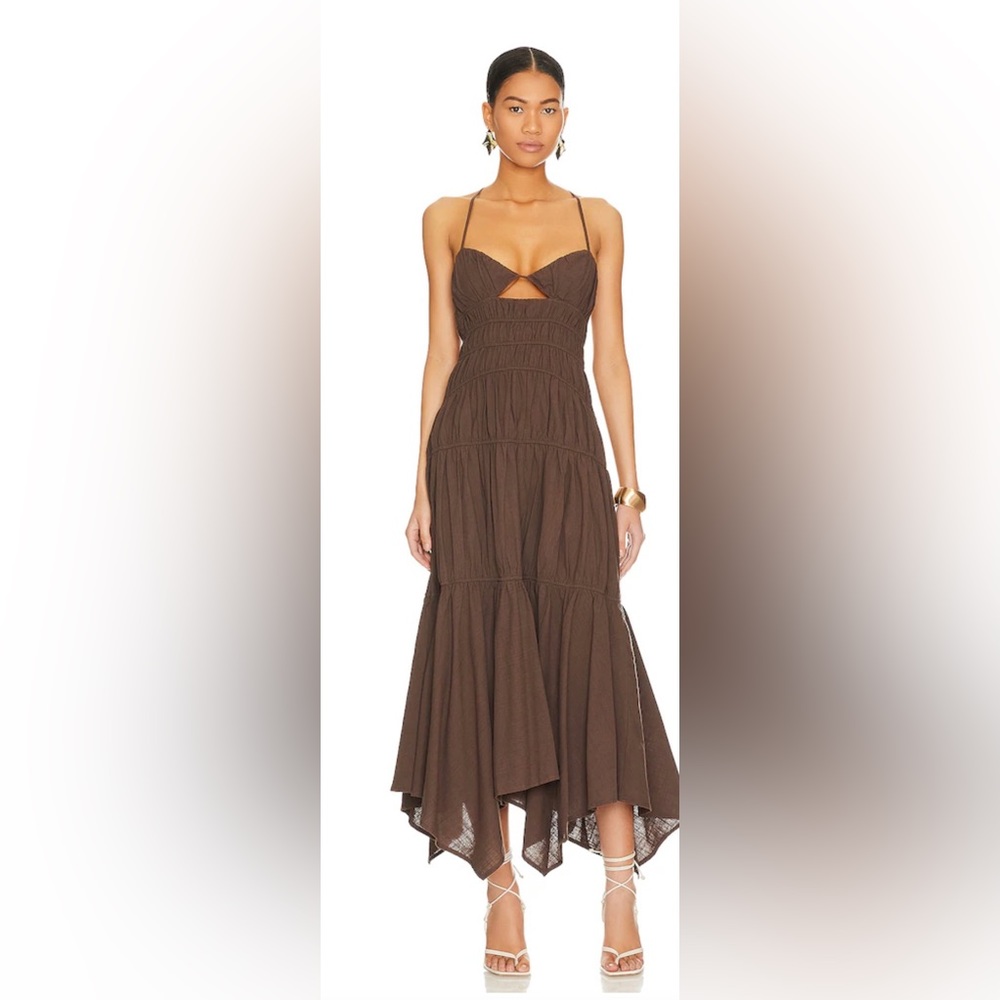 NWOT SNDYS Tahlia Dress in Chocolate